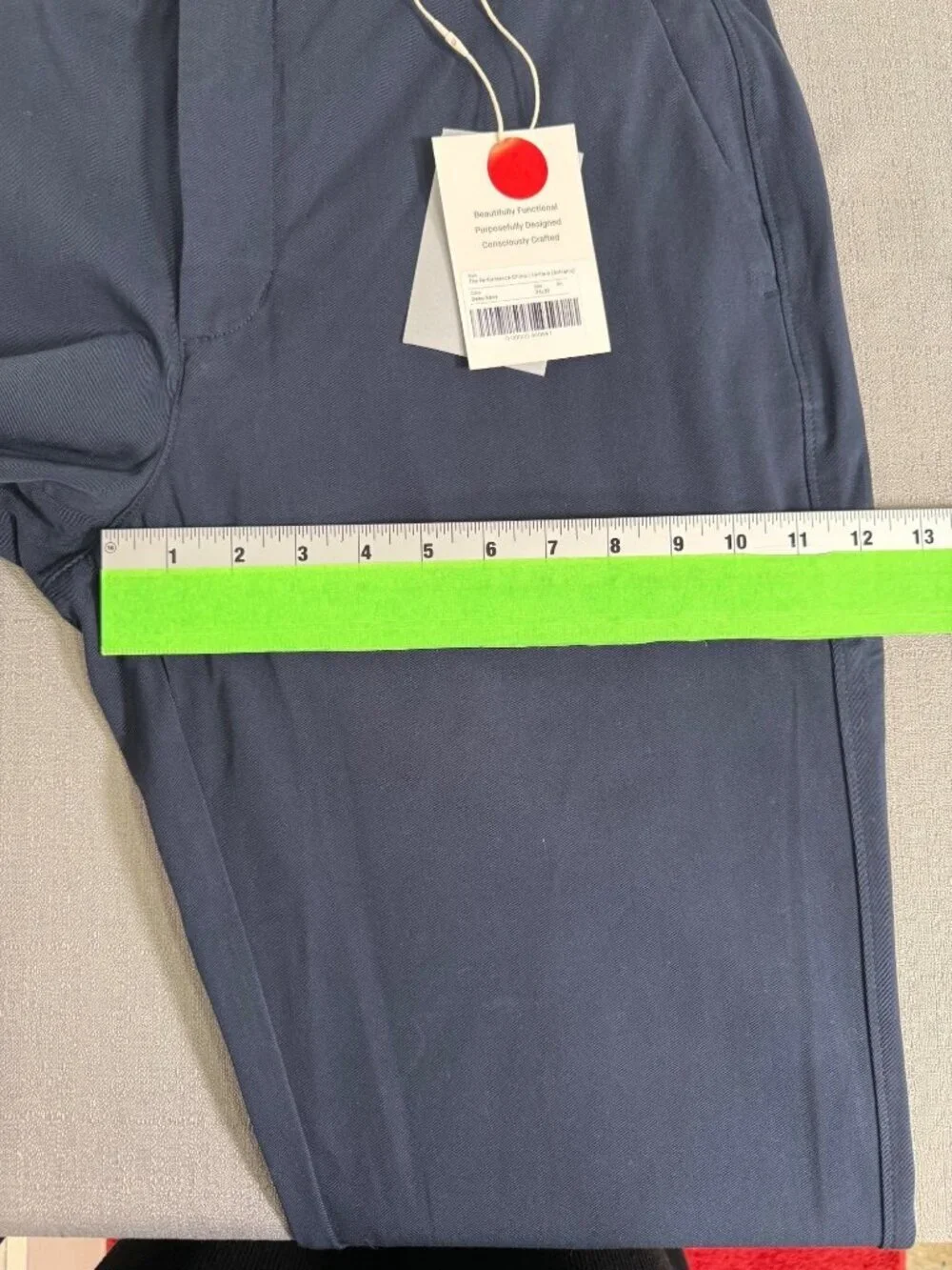 Everlane The Performance Chino Uniform Pants Athletic Fit 34x32 Navy Preppy